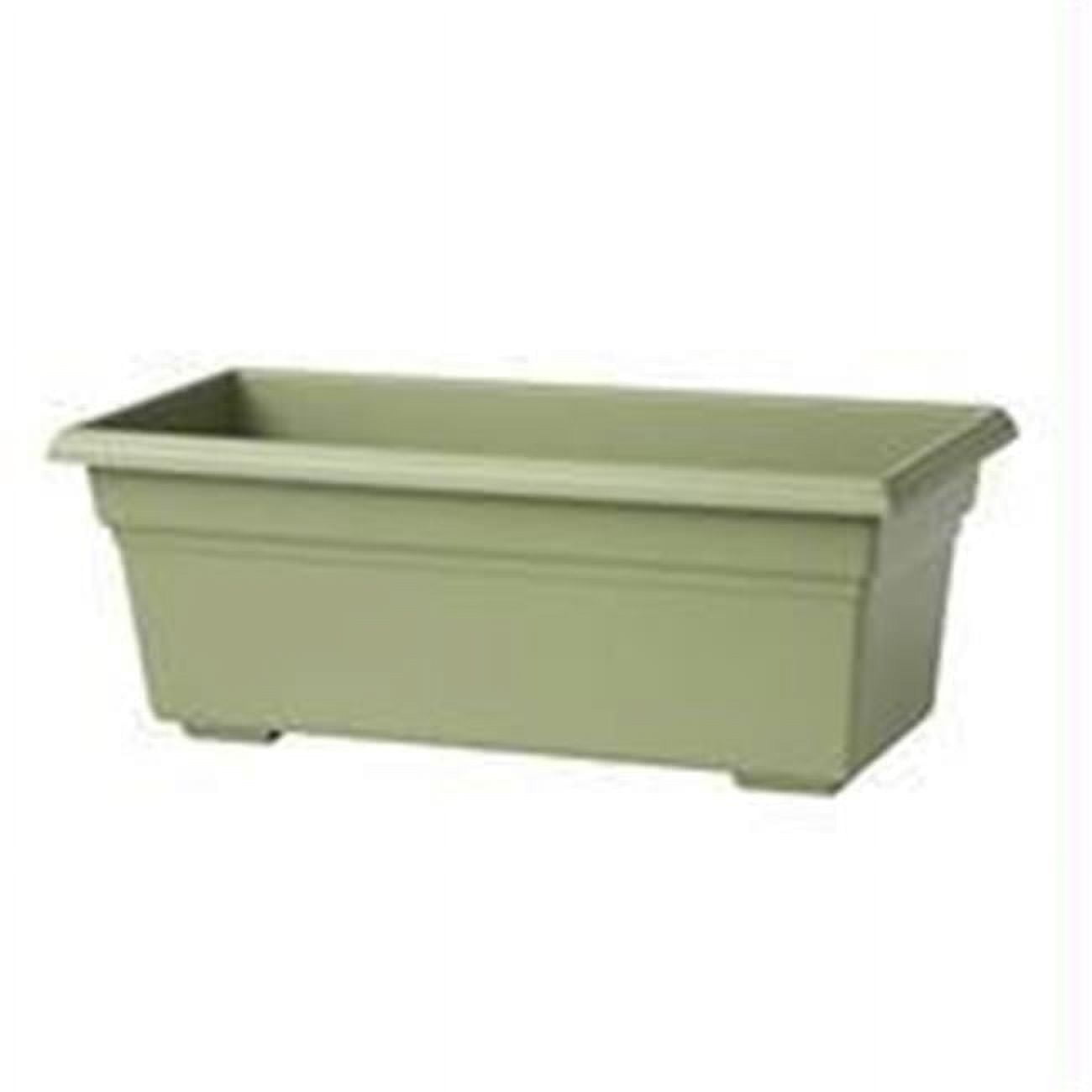 Novelty Mfg Co P-Countryside Flowerbox Planter - Sage - 30x8x6.5 Inch
