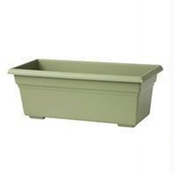 Novelty Mfg Co P-Countryside Flowerbox Planter- Sage 30x8x6.5 Inch