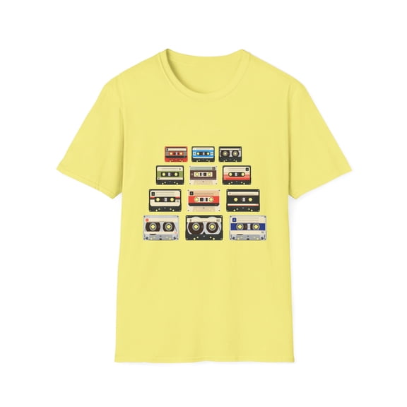 Novelty Musical Sound Melory Tapes Karaoke Musician Lover Hilarious Maestro Microphone Diaphragm Enthusiast Unisex Softstyle T-Shirt