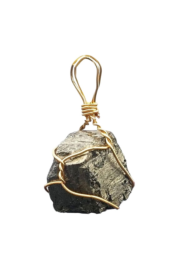 Novelty Natural Pyrite stone Jewelry Pendant Mineral Iron Rough Decoration DIY