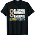 thumbnail image 1 of Novelty Neurodiversity Rainbow Infinity Autism Awareness T-Shirt, 1 of 3