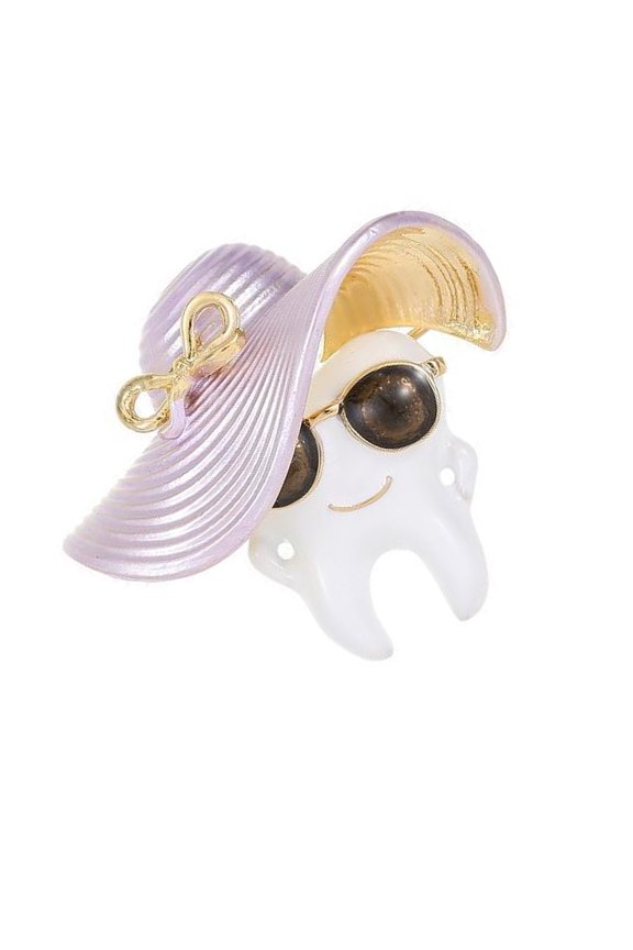 Novelty Oil Drip Teeth Jewelry Lightweight Sturdy Metal Pin For Adding Personality To Bags Hats Or Clothing Ensembles