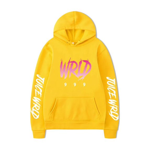 Novelty Pattern Print Singer Juice Wrld Print Fashion Loose Hooded Sweater for Men and Women Hip Hop Cotton Sports Men's Hoodie