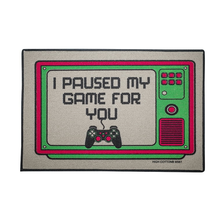 I Paused Game Funny Outdoor Welcome Doormat Novelty Dorm Room Entry Rug Door Mat I Paused Game Funny Outdoor Welcome Doormat Novelty Dorm Room Entry Rug Door Mat