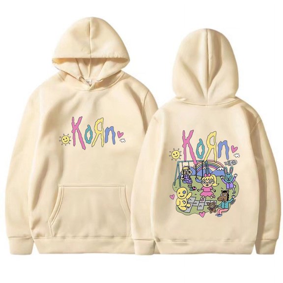 Novelty Personalized Print KORN Cartoon Figure Unisex Pullovers Autumn Winter Clothing Men's Female Sportswear Casual Fashion Hoodies Top