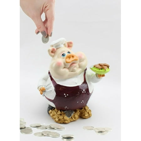 Novelty Pig Saving Box Coin Bank Money Saving Bank Toy Bank Piggy Bank LS02554-BROWN