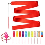 Novelty Place 10 pcs Dance Ribbons Streamers 6.6 Ft. Unisex Kids' Gymnastics Dancing Ribbon Wands