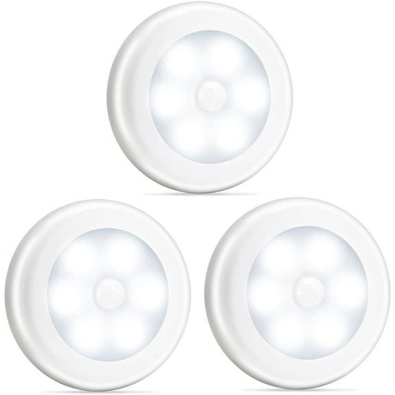 Novelty Place 3 Pcs LED Motion Sensor Lights - Motion Sensing Bathroom Hallway Closet Nightlight