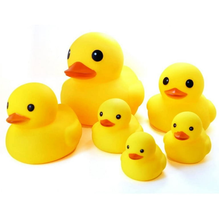  Novelty Place Rubber Duck Family Pack Ducky Baby Bath Toy para  niños (paquete de 6) : Productos de Oficina