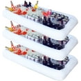 thumbnail image 1 of Novelty Place Inflatable Ice Serving Buffet Bar with Drain Plug - Salad Food Drinks Tray for Party Picnic Camping (Pack of 3), 1 of 7