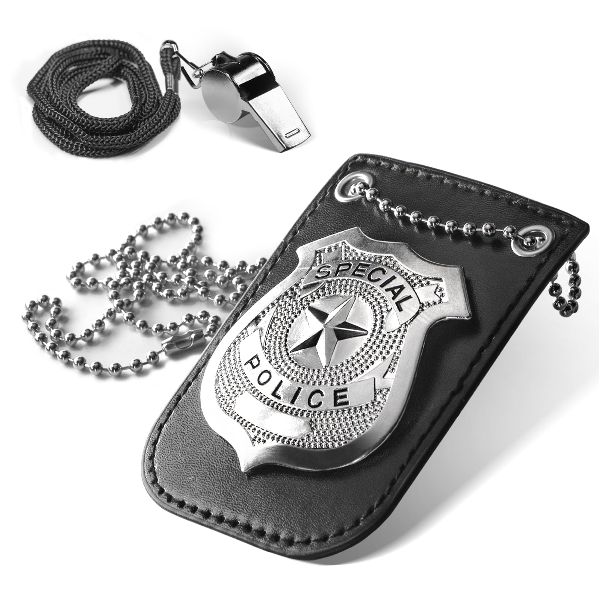 2 Badges De Police En Métal – Argent Et Or – 6 Cm – Jeu De Rôle, Halloween, Carnaval – Enfant Et Adulte