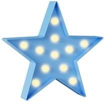 Novelty Place Star Marquee Sign Lights,LED Marquee Star Sign Night Light,Battery Operated Star Shaped Desk Table Lamp, Prop Lights Ambient Table Lamps Wedding Holiday Birthday Party Decoration