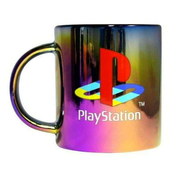Novelty Playstation Electroplated Based with Gradient Spray Ceramic Coffee Mug Cup - 16oz