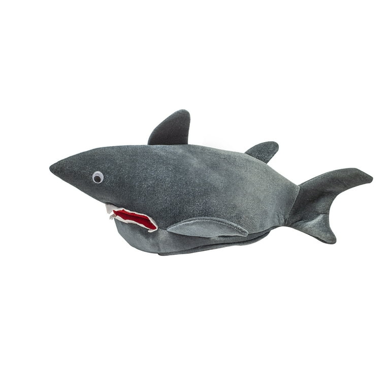 Novelty Gray Plush Shark Hat Cap Adult Costume Halloween Party Cosplay Accessory Novelty Gray Plush Shark Hat Cap Adult Costume Halloween Party Cosplay Accessory
