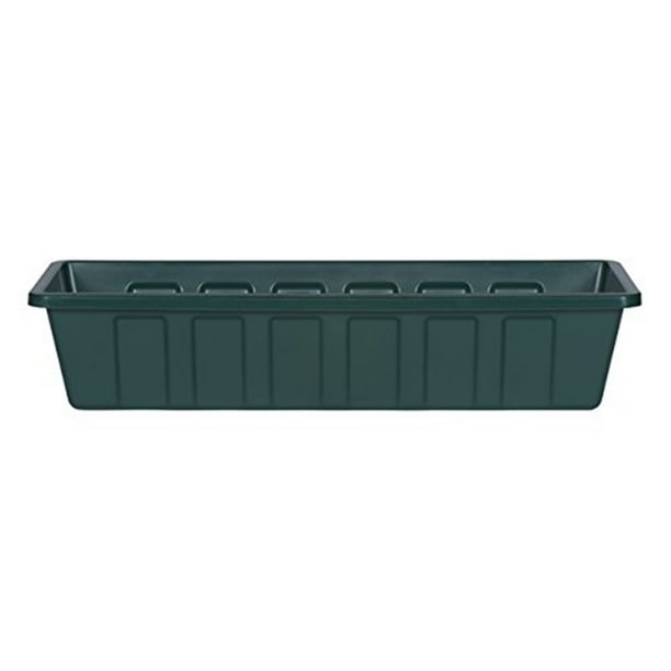Novelty PolyPro Plastic Indoor/Outdoor Liner/Planter Flower Box, Green