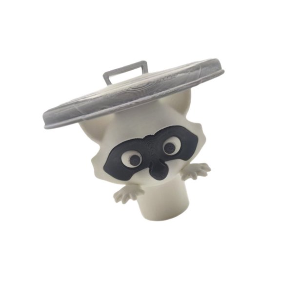 Novelty Raccoons Bathroom Tissue Shelf Decorative Adhesive Mount Storage Unit For Home Commercial Spaces
