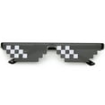 thumbnail image 1 of Novelty Rimless Thug Life Meme Sunglasses 66mm (Black), 1 of 4