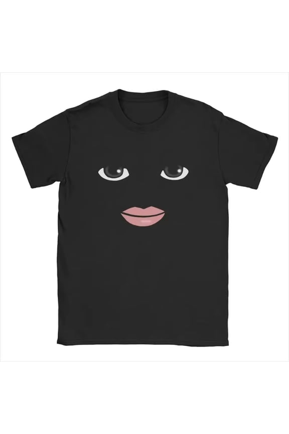 Novelty Robloxs Face Game Meme Graphic T Shirts Men Women Fashion Short Sleeve T-shirts Unisex High Quality Tops