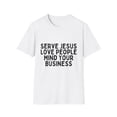 thumbnail image 1 of Novelty Serving Churchmates Sarcastic Introverts Sayings Funny Christians Sarcasm Mockery Statements Gag Unisex Softstyle T-Shirt, 1 of 4
