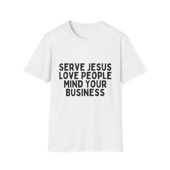Novelty Serving Churchmates Sarcastic Introverts Sayings Funny Christians Sarcasm Mockery Statements Gag Unisex Softstyle T-Shirt