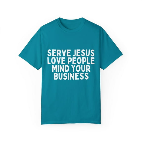 Novelty Serving Churchmates Sarcastic Introverts Sayings Funny Christians Sarcasm Mockery Statements Gags Unisex Garment-Dyed T-shirt