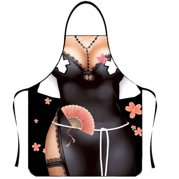 Novelty Sexy Apron for Women and Men Funny Kitchen Cooking Apron with Unique Design, Perfect for Parties and Gifts