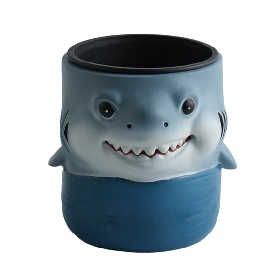 Novelty Shark Ceramic s Pot Set Cartoon Shark Flower er Decorative s Container For Indoor Tabletop Outdoor Garden Plastic Multicolor Sold Individually(Multicolor A)