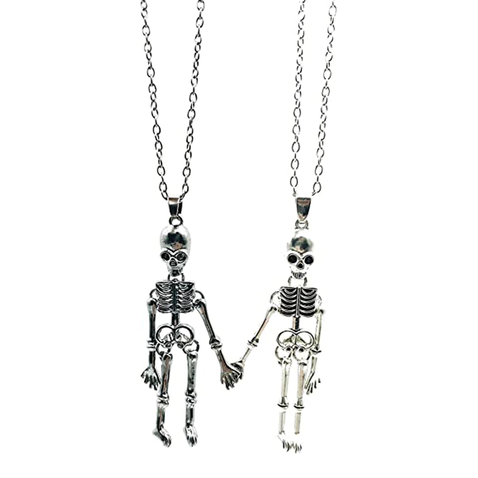 Novelty Skeleton Dangle Necklace Novelty Skull Jewelry for 