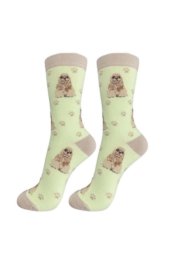 Cocker Spaniel Dog Breed Socks Unisex Sock Daddy by E&S Pets - One Size Fits Most