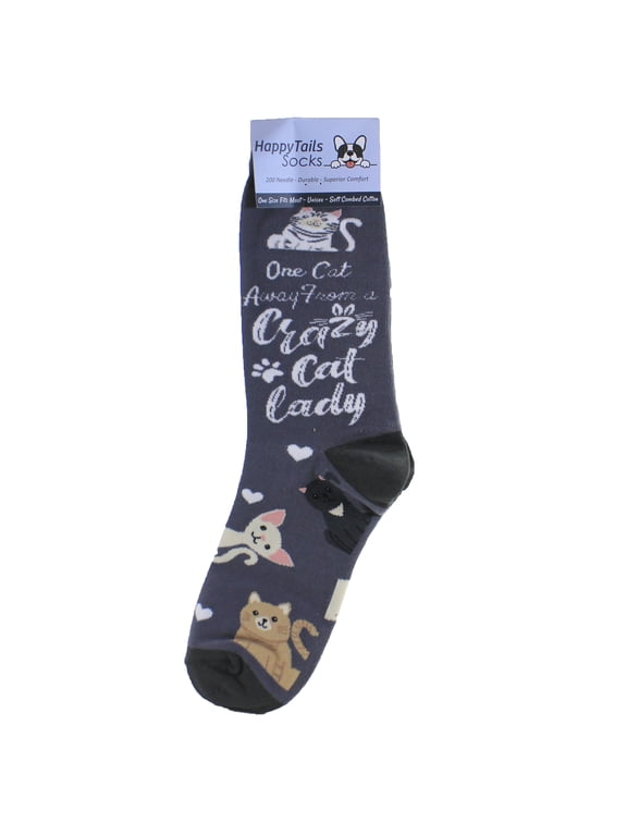 Crazy Cat Lady Unisex Sock Daddy by E&S Pets - One Size Fits Most