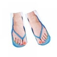 thumbnail image 1 of Novelty Socks Low Cut Ankle Socks Adult 3D Pattern Socks Flip Flop Socks for Men Women Fancy Dress Party Socks, 1 of 9