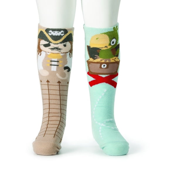 Novelty Socks Pirate & Parrot Knee Socks Story Time Non Skid Soles 5004700343