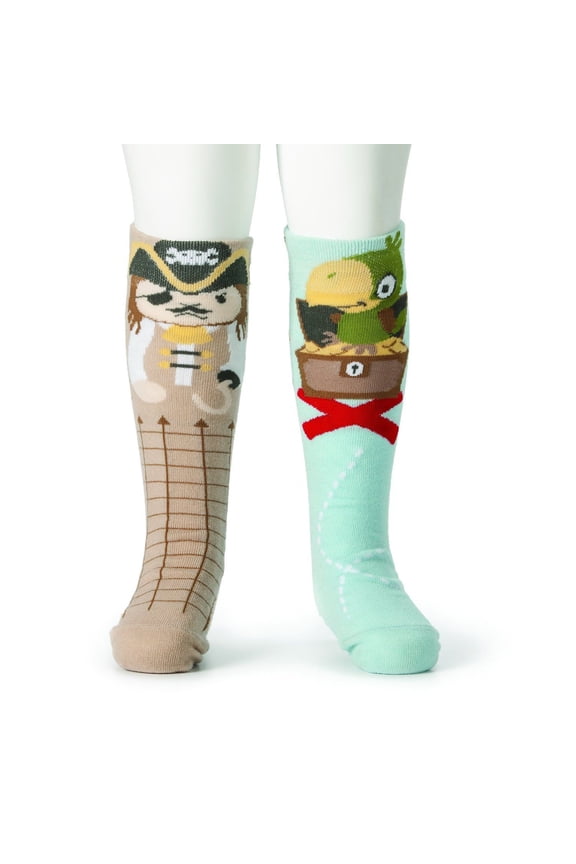 Novelty Socks Pirate & Parrot Knee Socks Story Time Non Skid Soles 5004700343