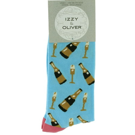 Novelty Socks Party Time Socks Cotton Celebrate Unisex 6007333 Teal