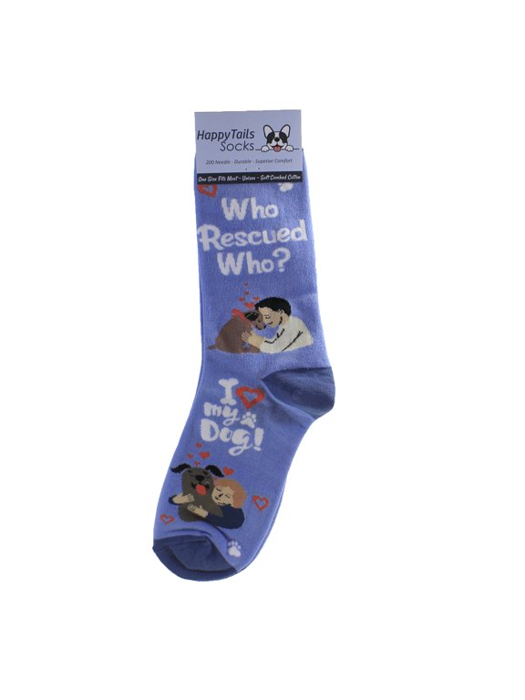 Novelty Socks Rescue Dog Happy Tail Socks Cotton Happy Tails Socks 800Fb188