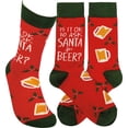 thumbnail image 1 of Novelty Socks Socks For Beer Cotton Christmas Santa 109609, 1 of 3