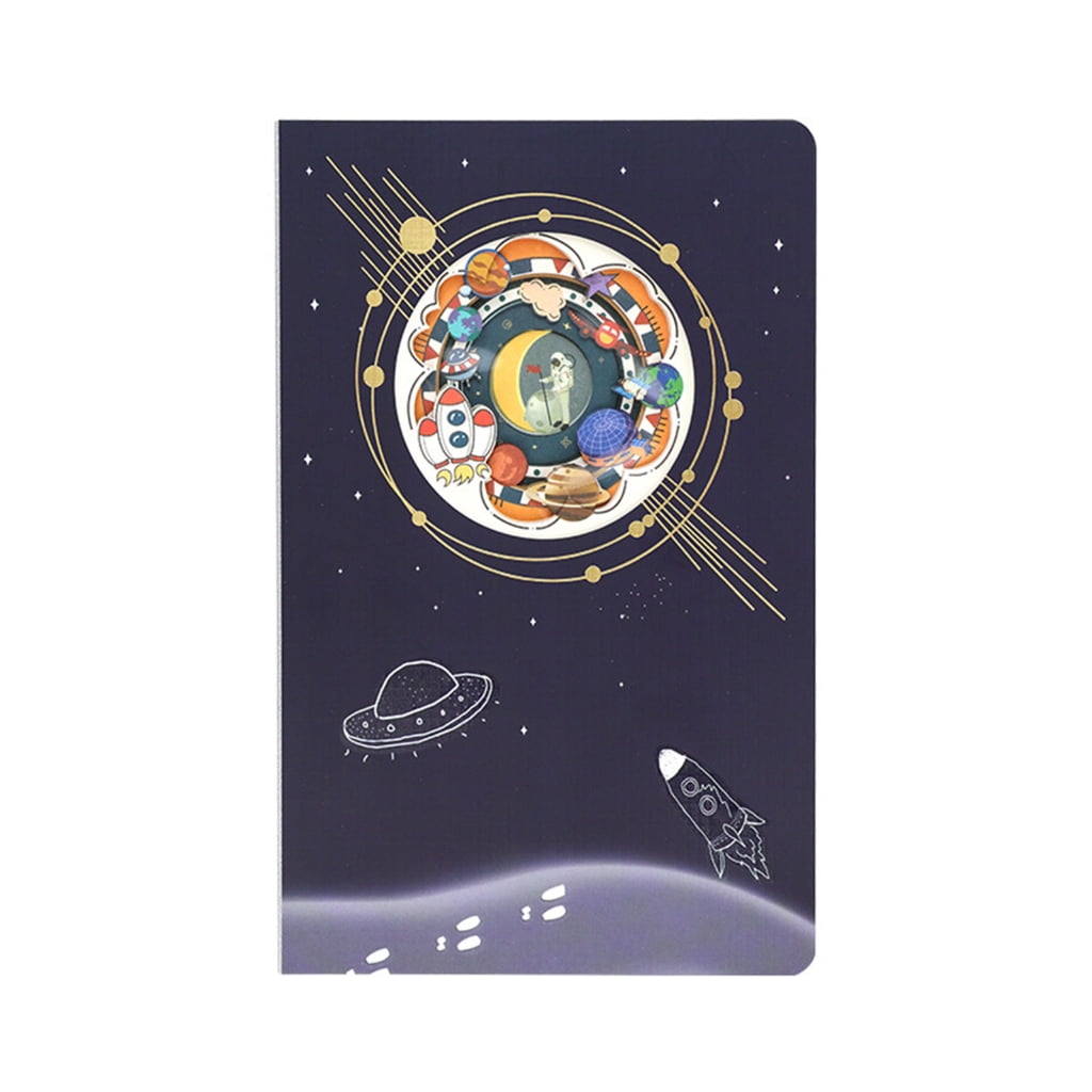 Space Wonderland Notebook for Writing Drawing Noting, 120 Pages Notebook Journal