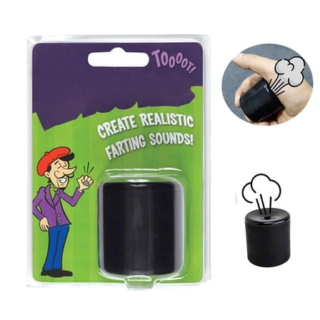 Novelty Squeeze Fart Machine, Fart Whistle Sound Effects Maker, Pocket Size Joke Toys, Prank Farting Toys Rubber, Makes The Most Realistic Sounds, Black