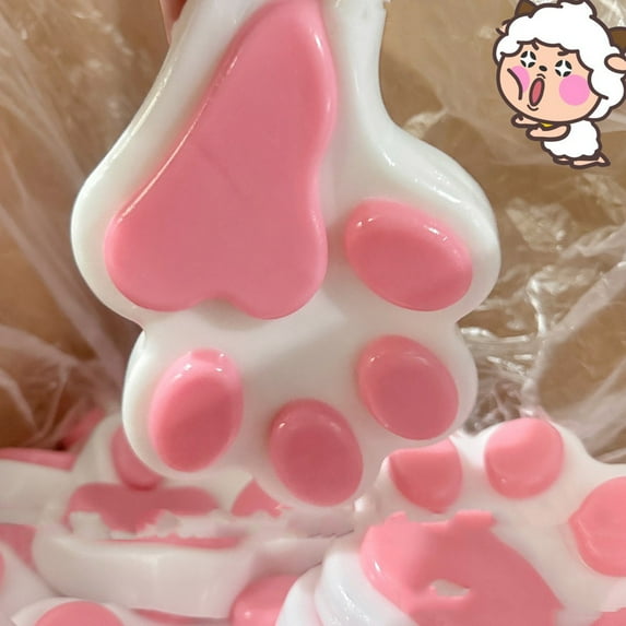 Novelty Squeeze Toys & Cute Cat Claw Decompression Toys & Christmas Gifts-Pink-6",Cat Paw Squishy,Squishy Paw,Sticky Squishy