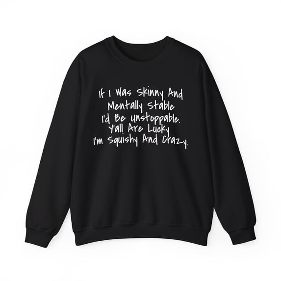 Novelty Squishy and Crazy Women Wife Sarcastic Puns Gildan 18000 Sweatshirt