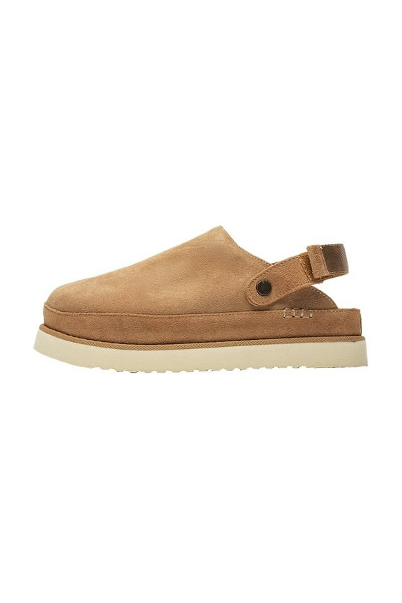 Novelty Suede Platform Clogs with Adjustable Backstrap: Ultra - Comfort, Elevated Style & Versatility – Must - Have Footwear for Fashion - Forward Trendsetters Chasing Distinctive Casual Elegance