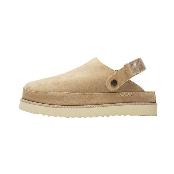 Novelty Suede Platform Clogs with Adjustable Backstrap: Ultra - Comfort, Elevated Style & Versatility – Must - Have Footwear for Fashion - Forward Trendsetters Chasing Distinctive Casual Elegance