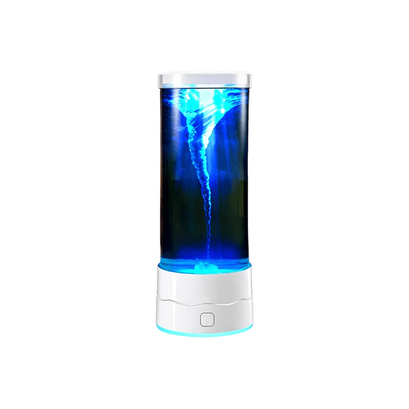 Novelty Tabletop Decorations, USB Tornado Vortex LED Night Light, Decorations for Bedroom Nightstand, Study Desk, Gaming Room & Cool Dynamic Ambient Lighting Layout
