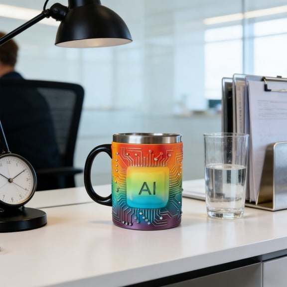 Novelty Themed Coffee Mug, Stainless Steel Chip Shaped Colorful Tea Cup With Movie Souvenir Design, 1 Pack Durable Drinkware For Coffee Beer Lovers Home Office Parties