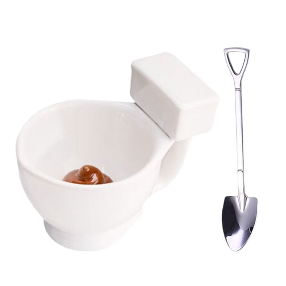 Novelty Toilet Designs Ceramic Drinking Vessel Comfortable Grip Coffee Mug Humorous Drinkware For Daily Use
