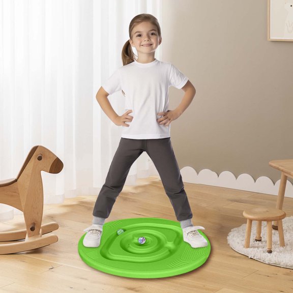 Dynamic Wobble Board with Maze Game for Core Strength Training and Physical Exercise