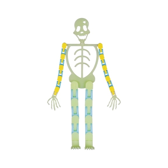 Novelty Variety Of Light Up Skeleton Man DIY Skullman Fidgettoys With Cell Phone Holder Stress Halloween Toys Rot 6 Cm Games Sausage