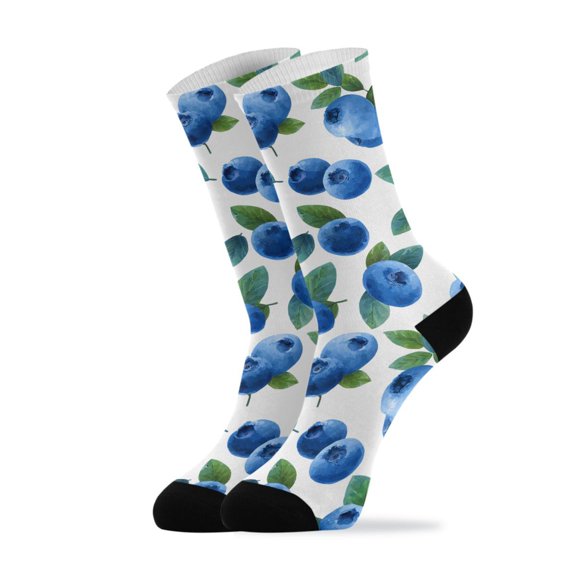 Novelty Vector Illustr Pattern Crew Socks for Women Men Soft Stretchy Breathable Unisex Casual Socks One Size Funny Crazy Gift Socks