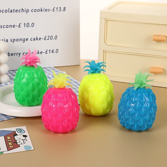 Novelty Vegetable Squishy Toys, Cute Cartoon Chili Squeeze, Soft Stretchy Stress Balls, Random Style for Anxiety, Desk Decor & Creative Gifting, Blue