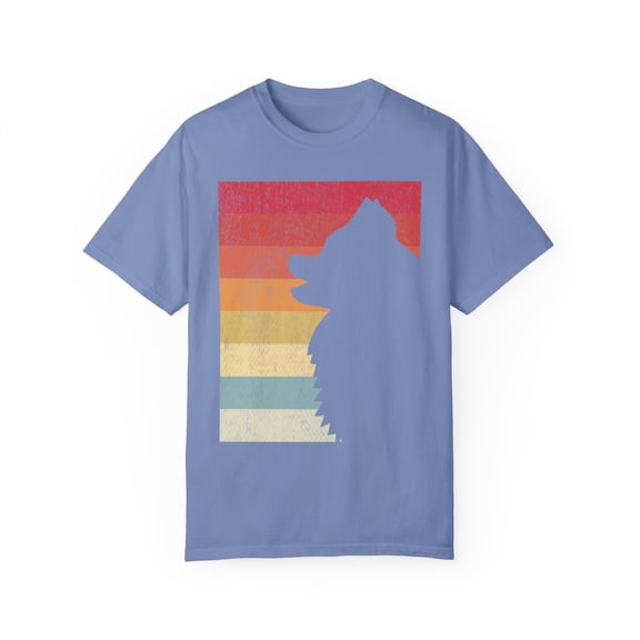 Novelty Vintage Long Haired Dog Puppies Pets Humorous Fur Parents Enthusiast Men Women Unisex Garment-Dyed T-shirt